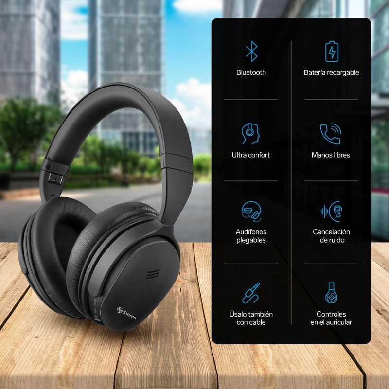 Audífonos Bluetooth de diadema ultra confort