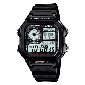 Reloj Caballero Casio Negro AE-1200WH-1AVDF