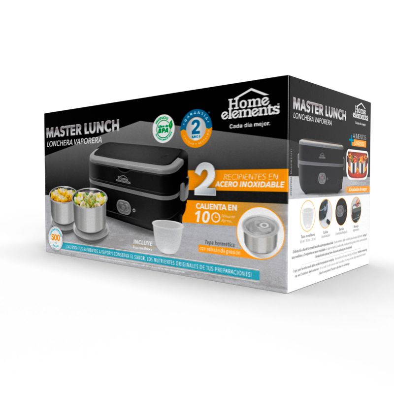 Lonchera a Vapor Eléctrica Master Lunch Home Elements / Almacenes La 13 –  Cristalería La 13