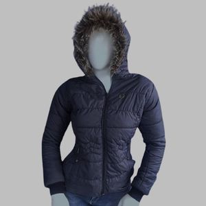 Chaqueta para Mujer GO Tch Mgc Azul Oscuro con Interior en Tela Ovejera
