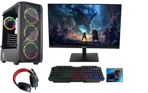 Computador Gaming Monitor 24" Compumax  Procesador Amd Ryzen 5 8500G Memoria 16GB Disco Duro SSD 500GB FUENTE REAL 700W