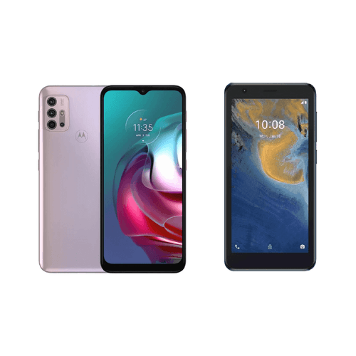 Celular Motorola Moto G30 4G Morado 128GB + Celular ZTE A31 Lite 4G Gris 32GB 2X1