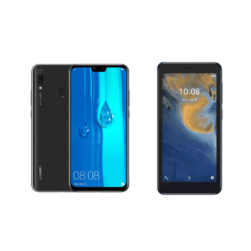 Celular Huawei Y9 2019 4G Negro 64GB + Celular ZTE A31 Lite 4G Gris 32GB 2X1