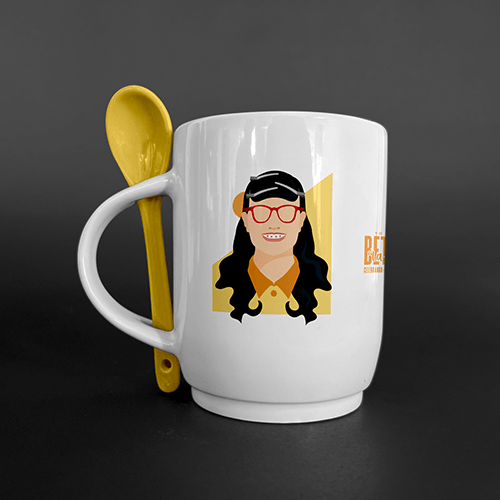 Mug porcelana Betty la fea y Don Armando