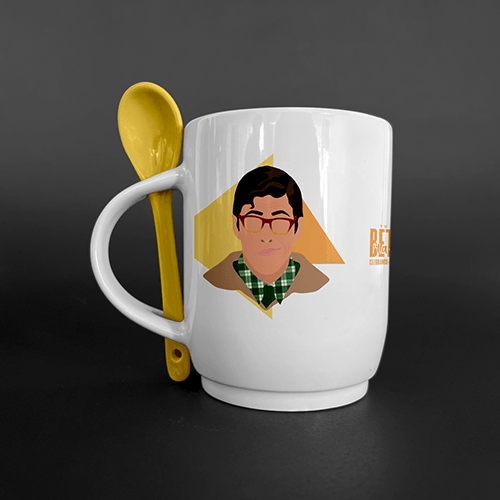 Mug porcelana Nicolás y Patricia de Betty la fea