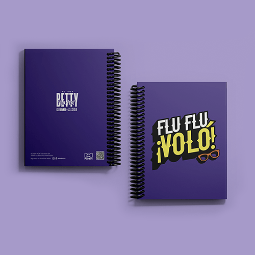 Cuaderno argollado pasta dura Flu Flu Voló