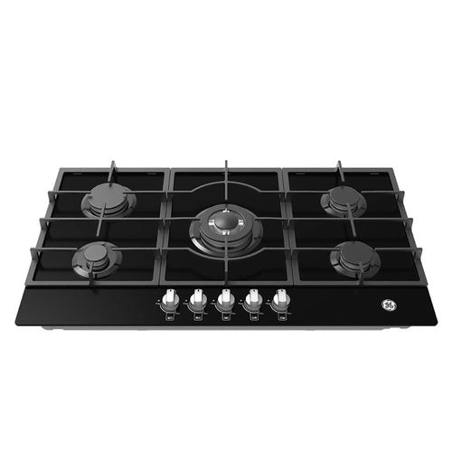 Cubierta de Empotre a Gas 86 cm Vidrio Negro GE Appliances - CGG8615V2