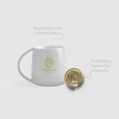 Combo Aroma a Café: Mug Blanco y Pin Exclusivo | MasterChef Celebrity Colombia