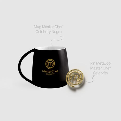 Combo Sabor a Tradición: Mug Negro y Pin | MasterChef Celebrity Colombia