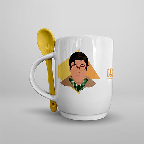 Mug porcelana Nicolás y Patricia de Betty la fea