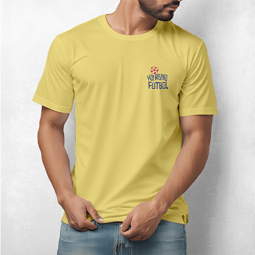 Camiseta de fútbol La revancha del 10  unisex color amarillo