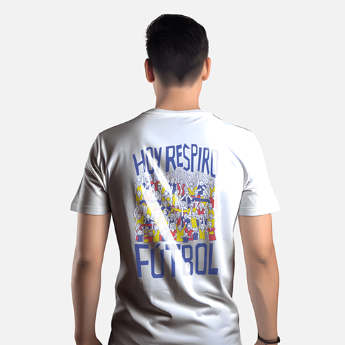 Camiseta Hoy Respiro fútbol unisex color blanco | Deportes RCN