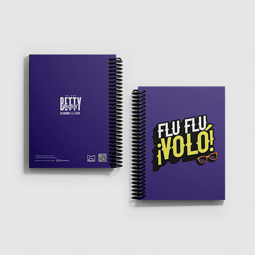 Cuaderno argollado pasta dura Flu Flu Voló