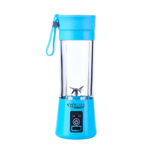 Licuadora Portatil ZEBBRIS Mini 380ML Azul