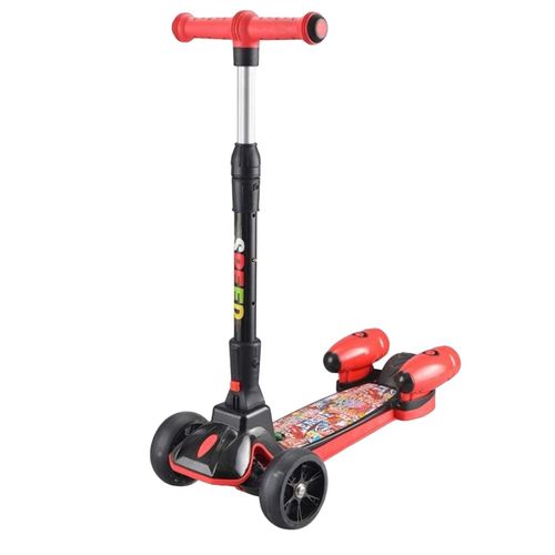 Patineta para Niño Scooter con Humo color Rojo