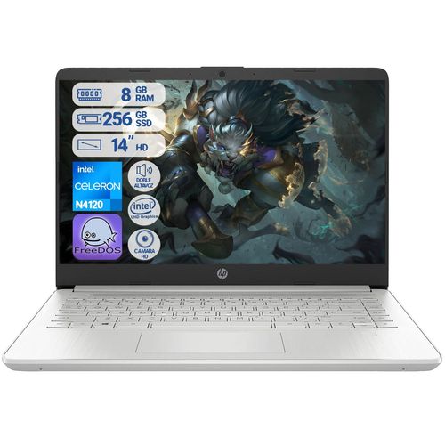 Computador Portatil HP 14-dq0533la Intel Celeron N4120 Ram 8GB - 256GB HD