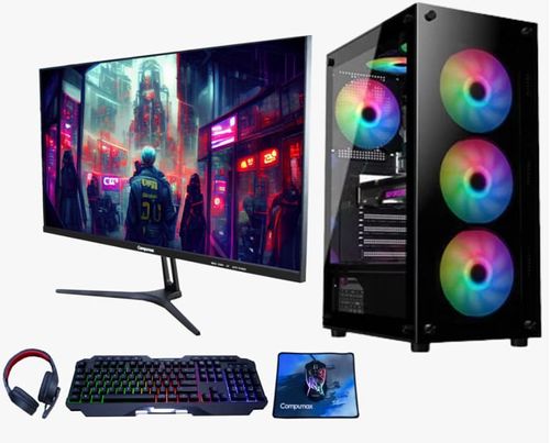 Computador Gaming Monitor 23.8" Compumax  Procesador Amd Ryzen 7 5700G Memoria 16GB Disco Duro SSD 500GB  Sistema Operativo Linux